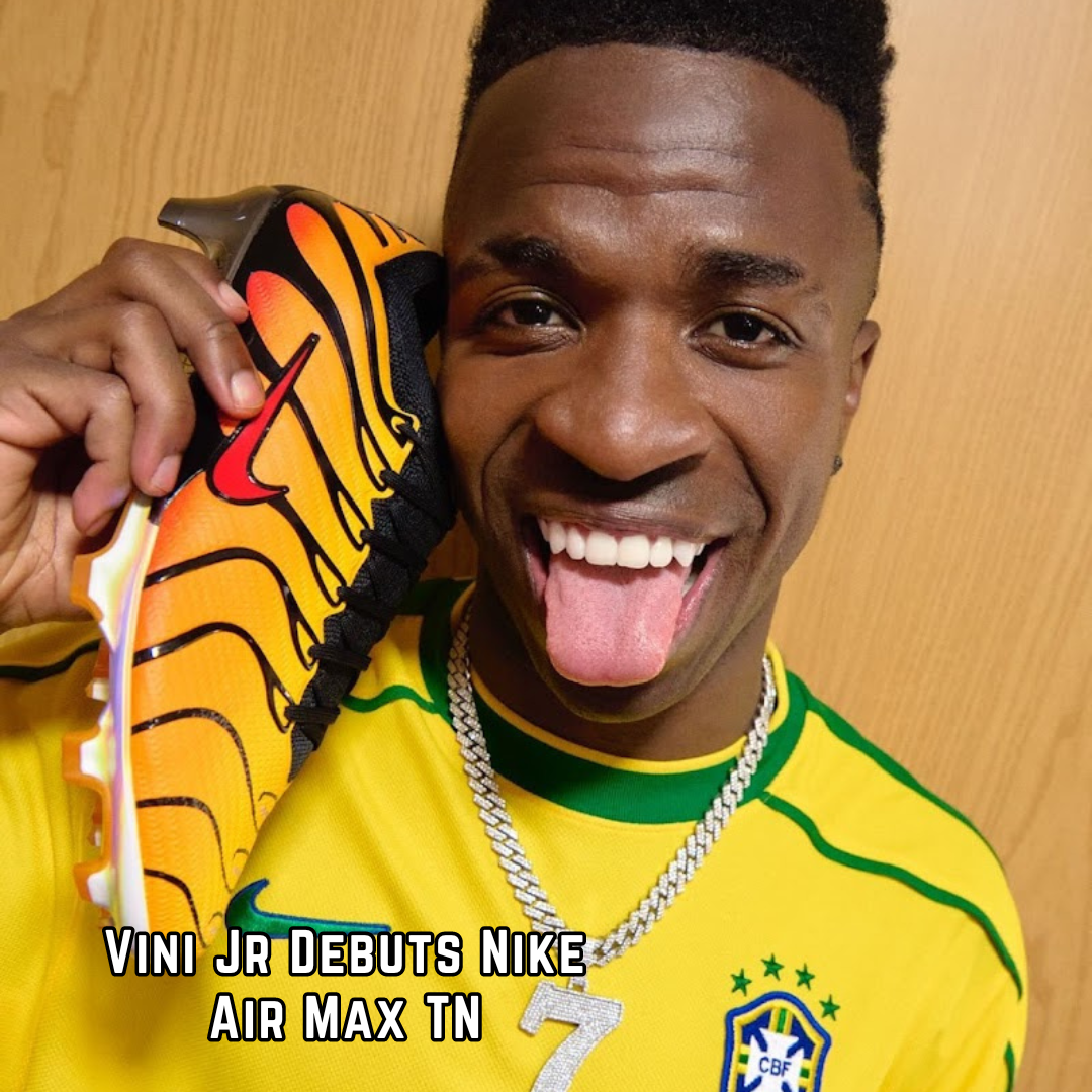 Vinicius Jr. Unveils Nike Mercurial Air Max Pimento Pegasus Football Club