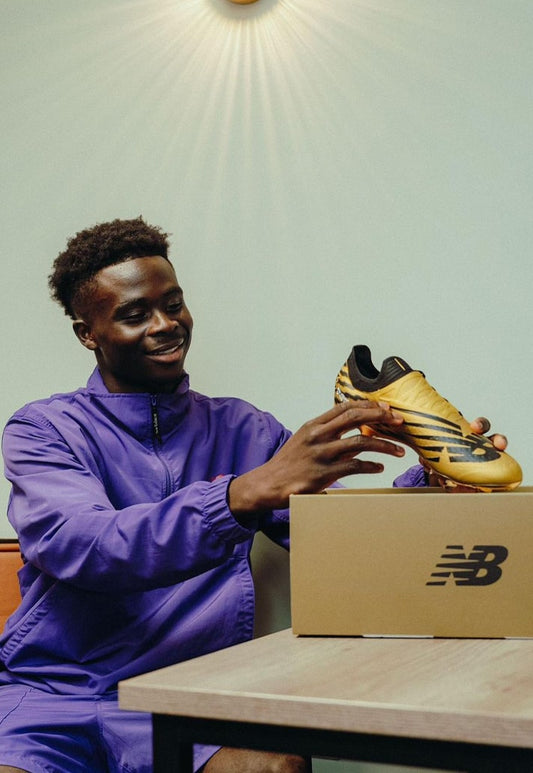 New Balance Presents Bukayo Saka with Golden Pair Of Furon V7