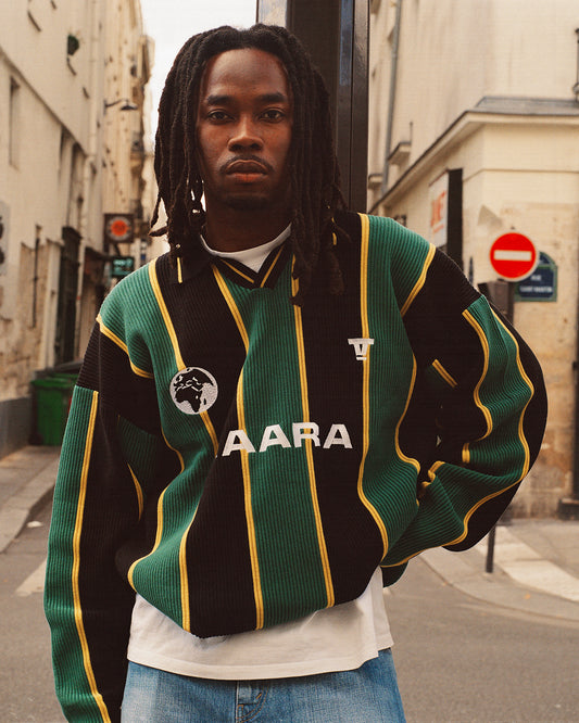 BAARA x TRENDSBYAFEEZ Knit Football Jersey: The Ultimate Fusion of Streetwear and Football Culture