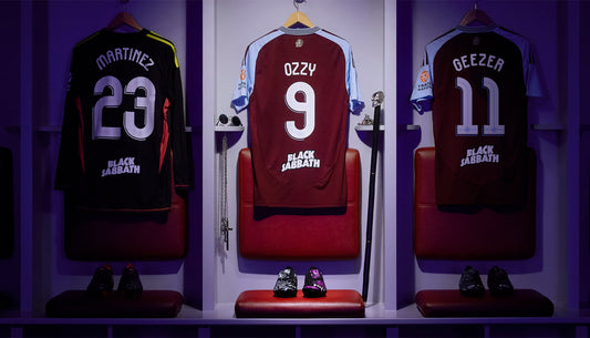 Black Sabbath Aston Villa collaboration kit