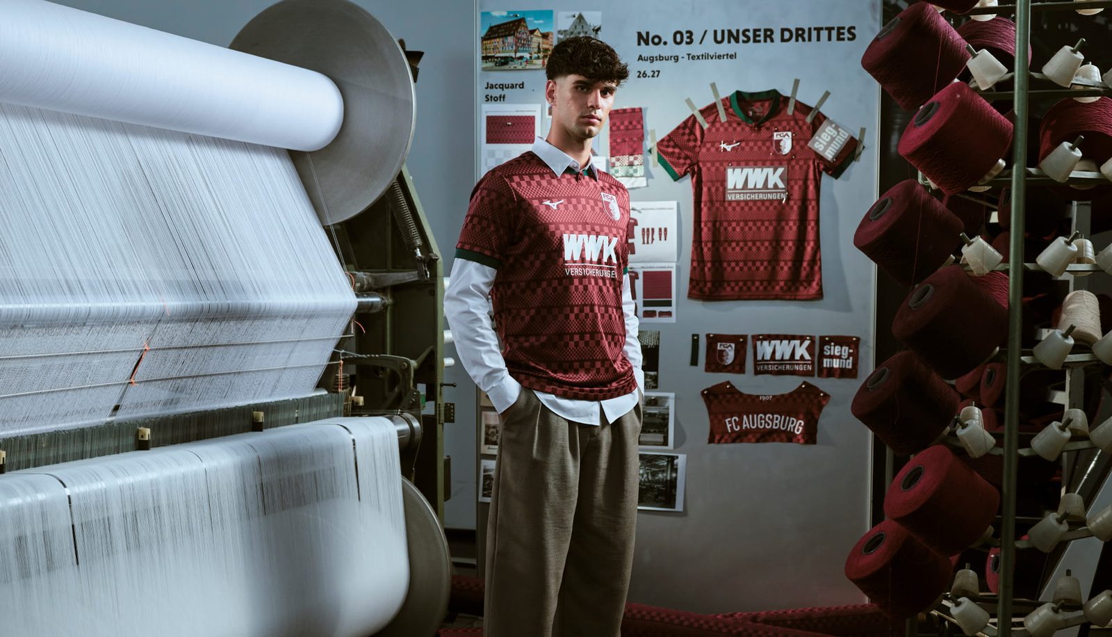 Augsburg y Mizuno Tejen el Patrimonio Textil de la Ciudad en una Camiseta Tercera Espectacular para 2026/27
