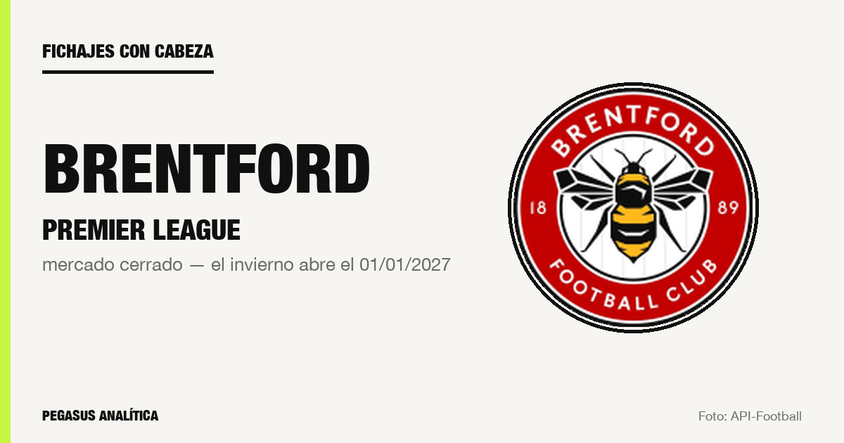 Fichajes con cabeza: la lista de Brentford para el próximo mercado