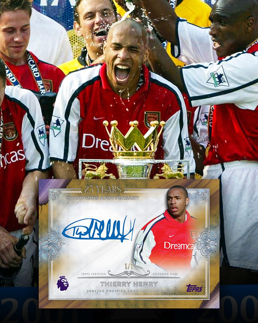 Topps Lanza Nuevas Tarjetas de Aniversario del Arsenal Celebrando a los Iconos del Club
